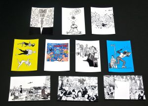 Chaland. Série de 10 cartes postales