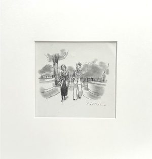 Christian Cailleaux . « Les dimanches de Jean Dézert 2 » Dessin original