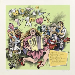 Crumb • Rare sérigraphie "Cocktail d'amour" numérotée signée