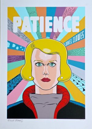 Daniel Clowes "US cover Patience" Numbered silkscreen, signed 100p.
