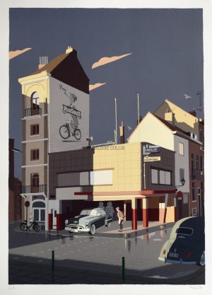 David Merveille • Affiche édition d'art "Le vrai Vélosolex" signée E.A