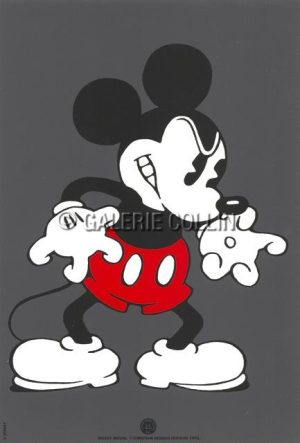 DISNEY  Small Screen Print "Angry Mickey Mouse"