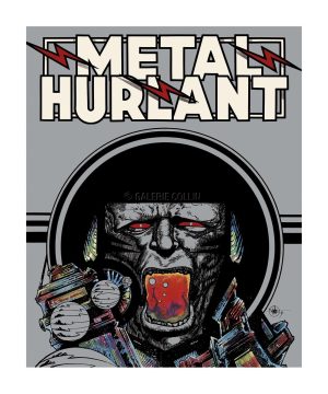 Druillet Estampe pigmentaire "Métal Hurlant" numérotée signée 150ex.