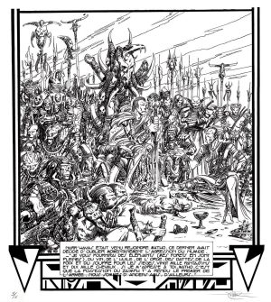 Philippe DRUILLET • "Salammbô N°2"  Rare Estampe numérotée signée limitée à 6 ex