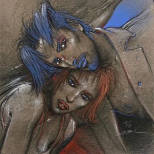 Enki Bilal • Rehaut Original "Julia &amp; Roem" numérotée signée limitée  n°05/11 ( VENDU )