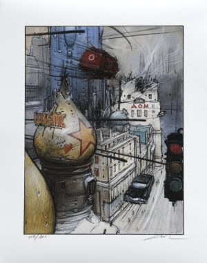 Enki Bilal • Estampe pigmentaire "AOM" numérotée, signée limitée à 100ex