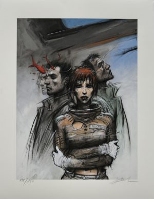 Enki Bilal .Estampe pigmentaire"32 décembre" numérotée, signée limitée