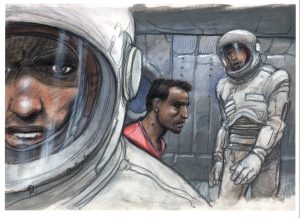 Enki BILAL • Affichette poster " Bug-livre 1"
