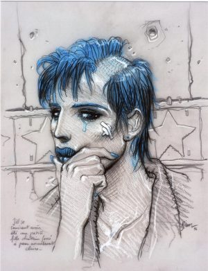 Enki BILAL • Affichette poster "Jill se souvient"