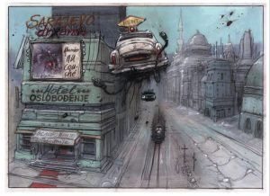 Enki BILAL • Affichette poster " Le sommeil du monstre"