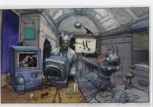 Enki BILAL • Affichette poster "Trilogie du monstre acte 1"