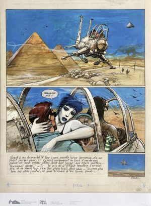 Enki Bilal "Embrasse moi" Poster art edition . 70 x 50 cm