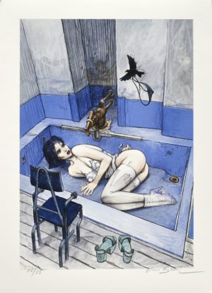 Enki Bilal • "Le vol" Estampe pigmentaire N° signée 25 ex.