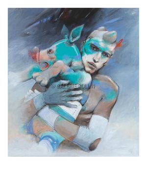 Enki Bilal • "Humanimâle"  Estampe pigmentaire Edition limitée