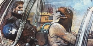 Enki Bilal "Jill , Horus , Nikopol &amp; Gogol" Affiche édition d'art