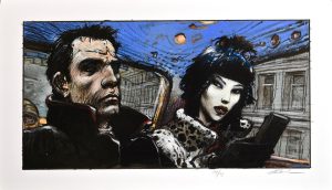 Enki Bilal • "L' interview" Estampe pigmentaire Edition limitée