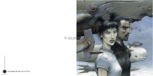 Enki bilal "La couleur de l'air" carte double+ enveloppe