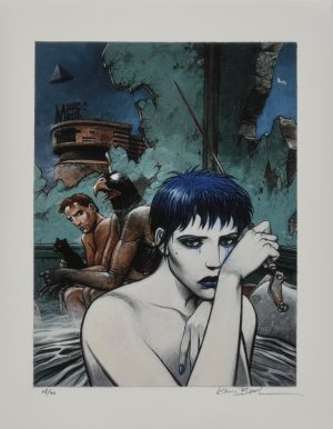 Enki Bilal • "La femme piège" Estampe pigmentaire N° signée 40 ex.