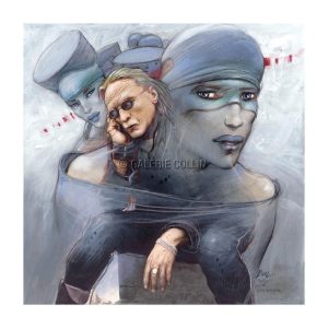 Enki Bilal - Lucie Bevilacqua "Christophe" Estampe pigmentaire numérotée, signée, limitée à 25 ex