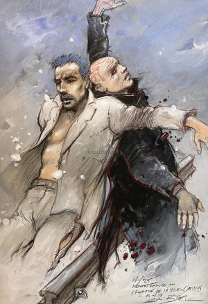 Enki BILAL • Rehaut original "Solitudes" - signé par l'auteur -N° 07/25