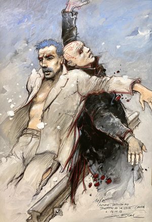 Enki BILAL • Rehaut original "Solitudes" - signé par l'auteur -N° 10/25