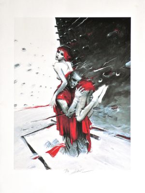 Enki Bilal • Estampe pigmentaire "ROMÉO & JULIETTE" Limitée, numérotée & signée à 121ex