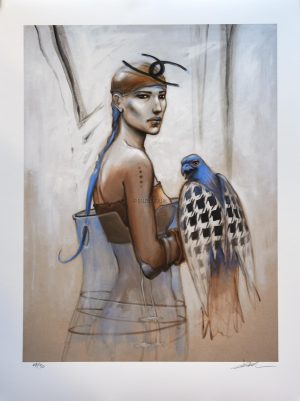 Enki-Bilal "She one" Estampe Pigmentaire numérotée, signée & limitée