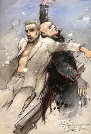 Enki BILAL • Rehaut original "Solitudes" - signé par l'auteur -N° 03/25