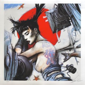 Enki BILAL • "TATTOO" Estampe pigmentaire luxe numérotée et signée à 50 exemplaires