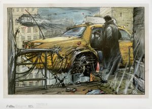 Enki Bilal "Taxi" Poster art edition . 50 x 70 cm