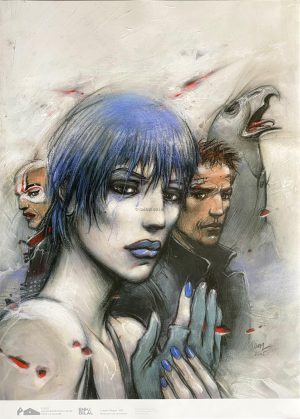 Enki Bilal  Nikopol  Trilogy, Nikopol  art print. 70 x 50 cm