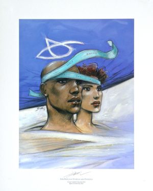 Enki Bilal.2016 Douleurs sans frontières" art poster signed