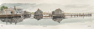 André Juillard - Estampe pigmentaire - "Nantucket" numérotée signée 16ex