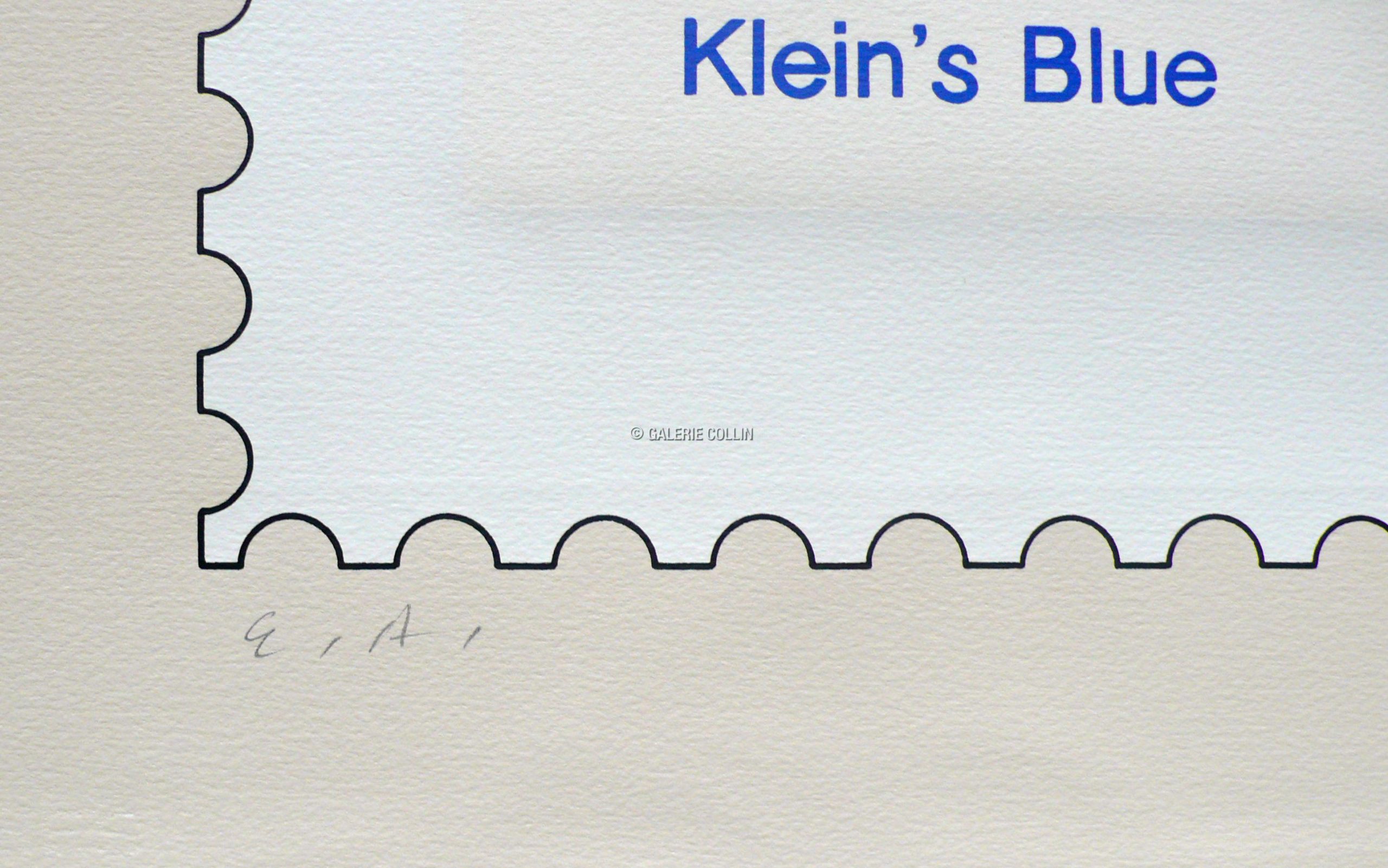 FLOC'H . Rare sérigraphie "Klein's blue" E.A signée : 295€ – Image 2