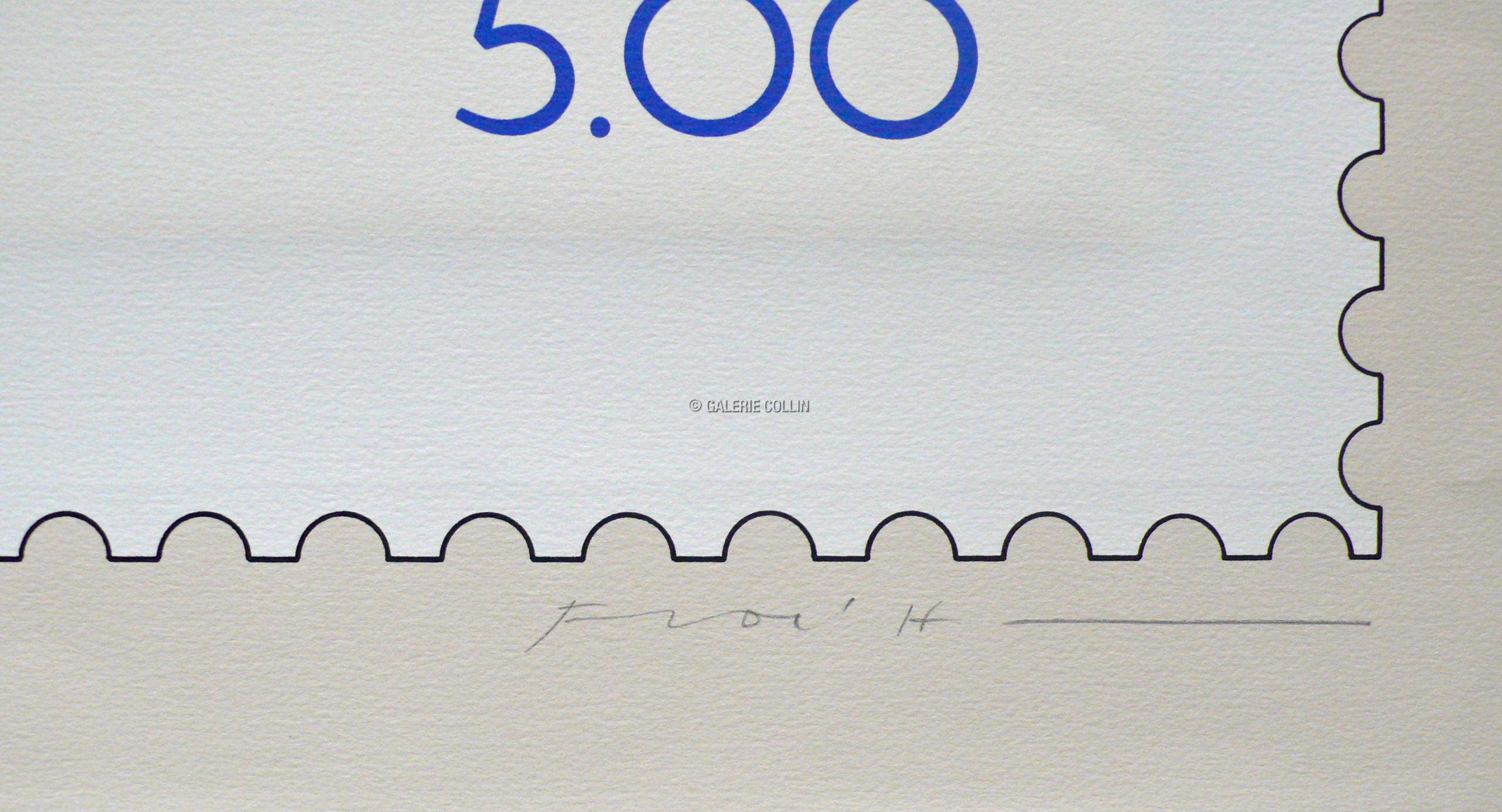 FLOC'H . Rare sérigraphie "Klein's blue" E.A signée : 295€ – Image 3