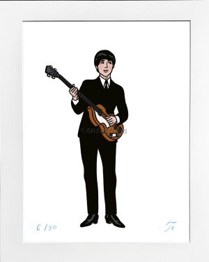 Floc'h • "Beatle Paul Mc Cartney" Estampe pigmentaire Numérotée signée limitée 30 ex