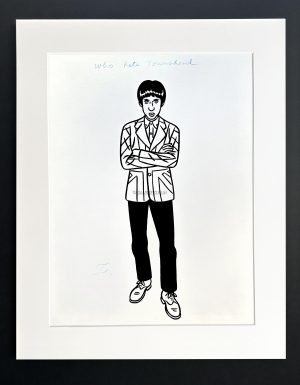 Floc'h "R.I.P. Britannia - Who Pete Townshend" - Dessin original - VENDU