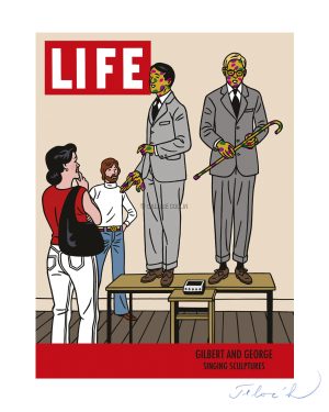 FLOC'H -LIFE "GILBERT AND GEORGE" estampes pigmentaires n° signées 30 ex