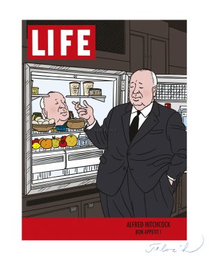 FLOC'H -LIFE"ALFRED HITCHCOCK" estampes pigmentaires n° signées 30 ex