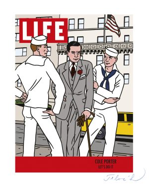 FLOC'H-LIFE "COLE PORTER" estampes pigmentaires n° signées 30 ex