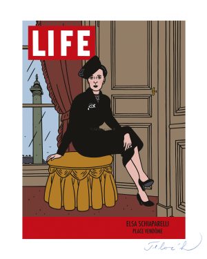 FLOC'H -LIFE "ELSA SCHIAPARELLI" estampes pigmentaires
