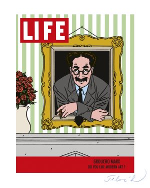 FLOC'H-LIFE "GROUCHO MARX" estampes pigmentaires n° signées 30 ex
