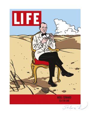 FLOC'H-LIFE "NOEL COWARD" estampes pigmentaires n° signées 30 ex