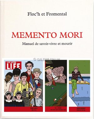 Floc'h "Memento Mori" Livre éd. luxe + estampe N°/S 333 ex. + 3 cartes couleur