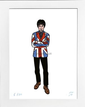 Floc'h • "Who - Pete Townshend" Estampe pigmentaire Numérotée signée limitée 30 ex