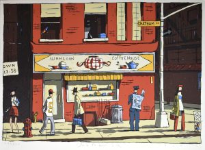 Francois avril-sérigraphie "Chatham square"