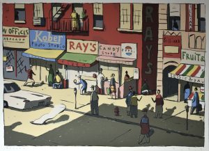 Francois avnil-sérigraphie "Ray's Pizza"