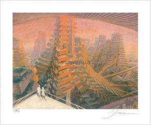François SCHUITEN  Pigment print LES VILLES IMAGINAIRES, Pigment print numbered, signed, and limited to 50 ex.