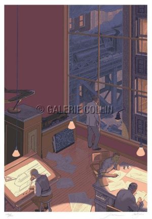 François Schuiten & Laurent Durieux.Sérigraphie"Dialogues"numérotées signées 200ex.