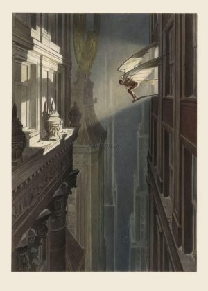 François SCHUITEN.  Pigment Print "VOL DE NUIT" collector Edition, collector 